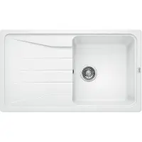 BLANCO Evier SONA 5 S en BLANC avec vidage sansde vidage / Découpe : 840 x 480 mm / Silgranit