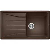 BLANCO Evier SONA 5 S en CAFE avec vidage sansde vidage / Découpe : 840 x 480 mm / Silgranit