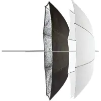 Elinchrom Lot 2 Parapluies Translucide/Argent