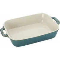 Staub Plat à Four Staub Ceramic Turquoise 27 x 20 cm