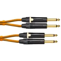 Cordial CEON DJ PLUG 1.5 O set de câbles jack TS 6,35 mm 1,5 m