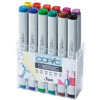 Copic Classic Cartouche d'encre Bright Colours 12 pcs