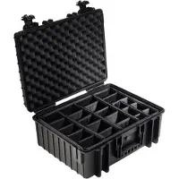 B&W Valises d'extérieur type 6000 noir + séparateur
