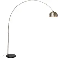 QAZQA Lampe à arc en acier avec abat-jour en métal 32 cm réglable - XXL