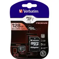 Verbatim Karta Microsdxc 128Gb V10+ Adapter Czarny/Black 44085