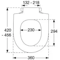 Pressalit Tivoli abattant de WC soft d softclosing d02 blanc 744000-d02999