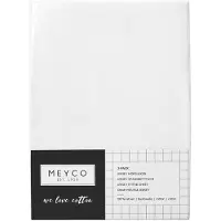 Meyco jersey draps-housses 2-pack 60x120 blanc (120 x 60 cm)