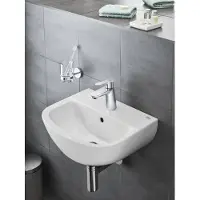 GROHE Keramik Waschbecken, Badezimmer Waschtisch, wandhängend, Überlauf