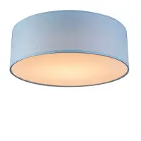 QAZQA Plafonnier bleu 30 cm avec LED - Drum LED