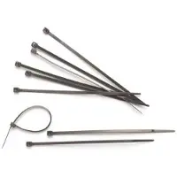 Perel ATTACHES NYLON NOIR ASSORTIMENT 75PC