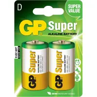 GP 2 Piles GP Super Alkaline D Mono sous blister