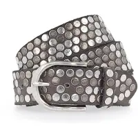 B.belt Ceinture taupe / argent