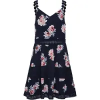 ONLY Robe 'ONLKarmen Anne Life' bleu / rose / blanc