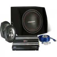 Excalibur X2 Trunkpack 12 - Subwoofer - Met Hoedenplan Speakers, Versterker & Kabelset (1000 W)