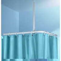 Kleine wolke Support de tringle de rideau de douche 60 cm Chrome