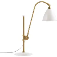 Gubi Bestlite BL1 Lampe de table Brass Base | Soft White Shade