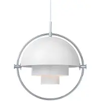 Gubi Suspension , Multi-Lite, dimmable, Blanc, Salon / séjour, Métal, Design