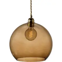 Ebb & Flow Rowan Suspension Chestnut brown | Gold | Ø 28 cm E27IP20
