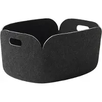 Muuto Restore Panier Black Mélange | 48 x 35 CM | 19 x 13.8"