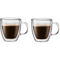 Bodum BISTRO Lot de 2 tasses à espresso à double paroi - 2 x 150 ml