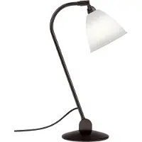 Gubi BL2 Lampe de Table Ø16 Laiton Noir/Porcelaine - GUBI 500 mm x Ø 175 mm x 2000 mm