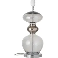 Ebb & Flow Futura Base Lampe de Table Silver | Smokey grey | Medium E27IP20