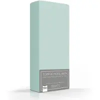 Romanette Drap-housse Surmatelas Romanette Gris Clair (Double Jersey)-2-persoons (140/150 x 200/210/220 cm)