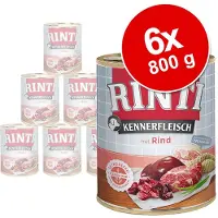 Rinti Kennerfleisch Wild Boar - Nourriture humide à base de sanglier pour chiens adultes - 12x800 g