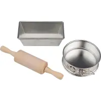 Patisse Set de cuisson enfants 3 pièces, Moule à gâteau, Argent