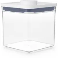 Oxo Boîte de rangement , 2,6 litres, forme carrée, modèle compact