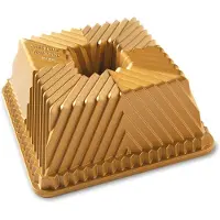 Nordic Ware Moule à pâtisserie carré Or NW-80577, Moule à gâteau, Or
