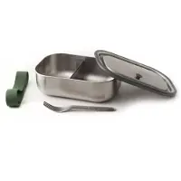 Black & Blum Stainless Steel Lunch Box 1l Argenté