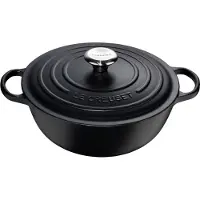 Le Creuset Marmite Poêle à Frire 32 cm Mat Noir