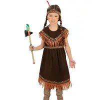 Guirca India Girl Costume Marron 10-12 Years