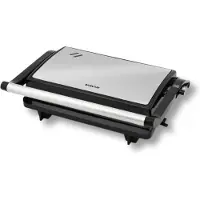Inventum CG616 - Gril de contact - Gril de table - Surface de gril 23,5 x 14,5 cm - Sans PFAS - Revêtement antiadhésif - 750 watts - Acier inoxydable/Noir