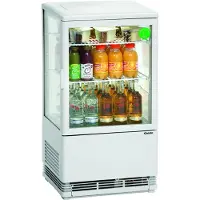 Bartscher Mini vitrine réfrigérée 58L, blanche