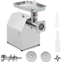 Royal Catering Hachoir à viande inox - Fonction retour arrière - 140 kg/h