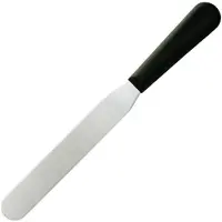 Hygiplas Couteau Spatule Noir - Lame Droite 20,5cm