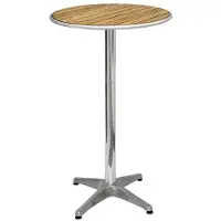 Bolero Mange-debout Rond en frêne pré-traité alliage alu 60cm
