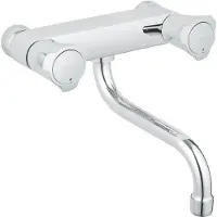 GROHE Mélangeur évier Mural Costa L Mural, Design Classique, Bec Orientable -