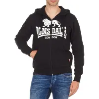 Lonsdale Veste de survêtement 'Krafty' noir / blanc