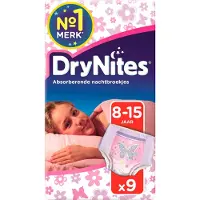 Huggies Couches filles DryNites, 8-15 ans, 27-57 kg, 9 pièces,