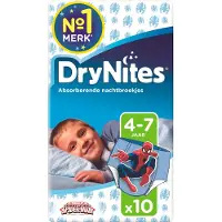 Huggies Couches DryNites Garçons, 4-7 ans, 17-30 kg, 10 pièces,