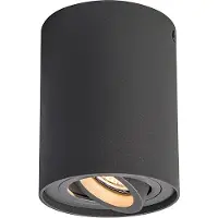 QAZQA Spot encastré gris foncé inclinable et orientable - Rondoo up
