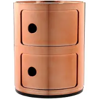 Kartell Componibili Metal Unité de Rangement Copper | 2 doors