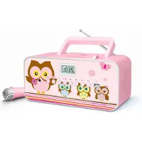 Muse Radio Lecteur CD M-29 PK Rose avec Port USB et Microphone