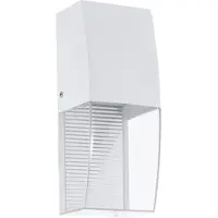Eglo 95991 SERVOI LED Applique murale d'extérieur 3,7W Blanc Transparent Blanc Chaud IP44