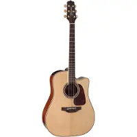 Takamine P4DC naturel, guitare folk él.-acoustique dreadnought (pan coupé)