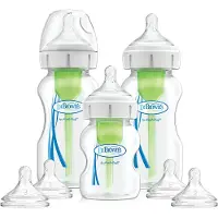 Dr. Brown's Kit de démarrage Dr Brown's Options+, petits biberons anti-coliques, 270 ml + 150 ml