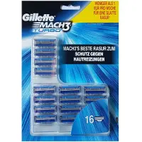 Gillette Lames Mach3 Turbo, paquet de 16